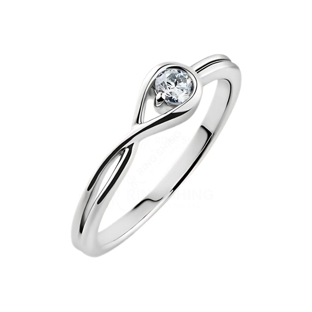 RSR-171 Ring and Pendant Set Original Moissanite Diamond Ring