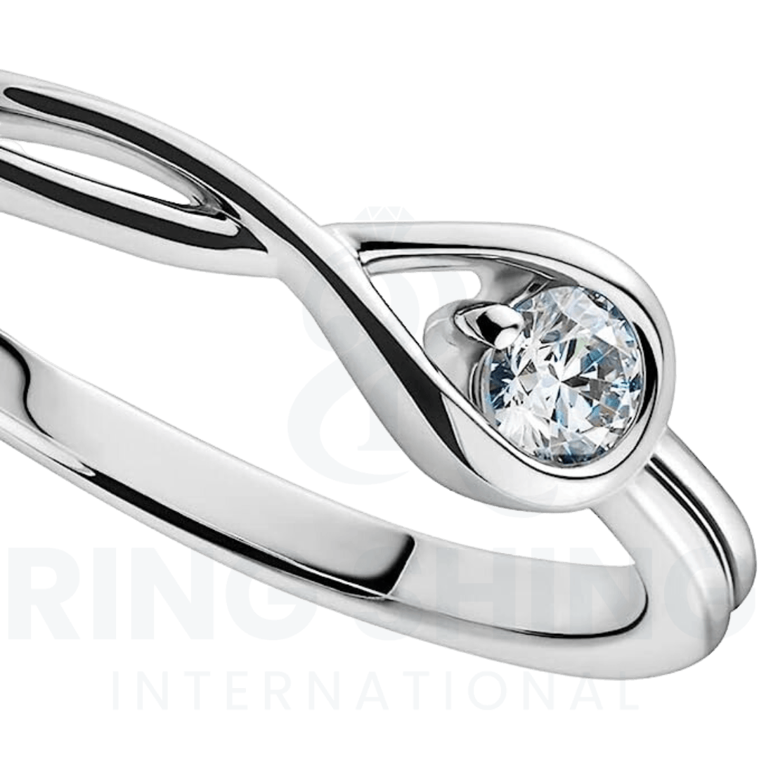 RSR-171 Ring and Pendant Set Original Moissanite Diamond Ring