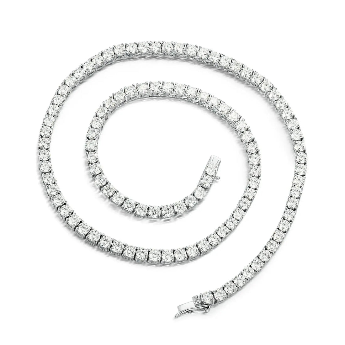 ARJ-220 Moissanite White Tennis Necklace Choker al-riaz jewellers